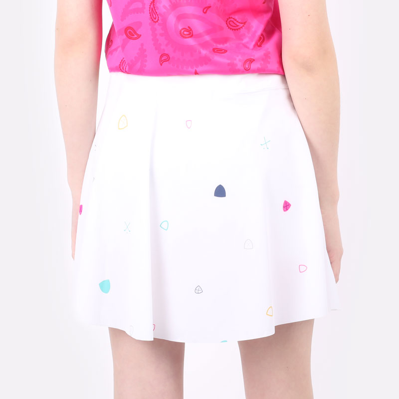 женская белая юбка Nike Club Skirt Women's Long Printed Golf Skirt DH2062-100 - цена, описание, фото 3