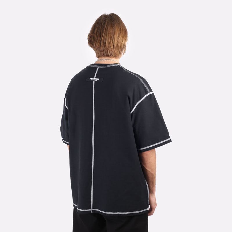 мужская черная футболка Converse Crossover Tee 10020975027 - цена, описание, фото 3