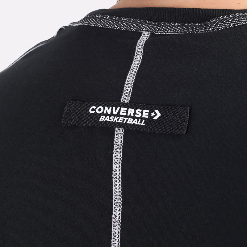 мужская черная футболка Converse Crossover Tee 10020975027 - цена, описание, фото 6