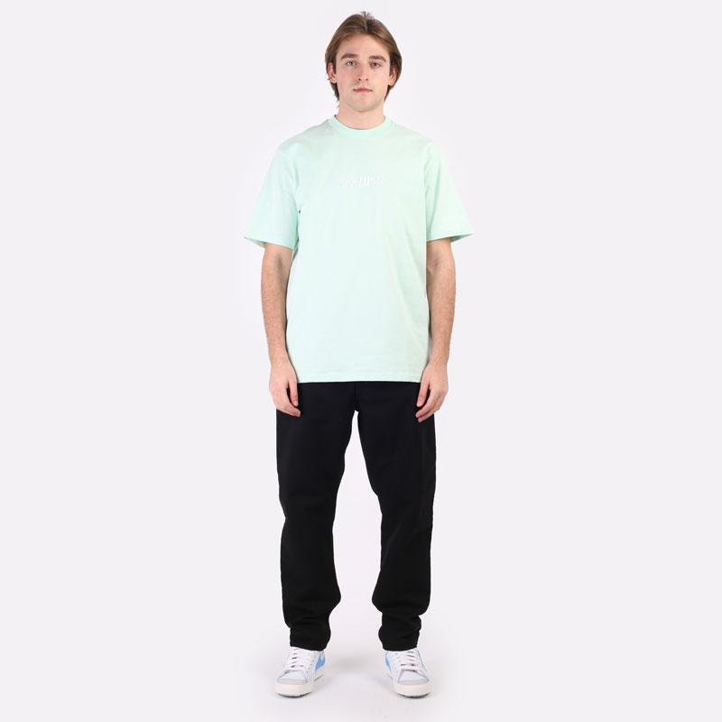 мужская голубая футболка Carhartt WIP S/S Multi Star Script T-Shirt I030198-white - цена, описание, фото 5