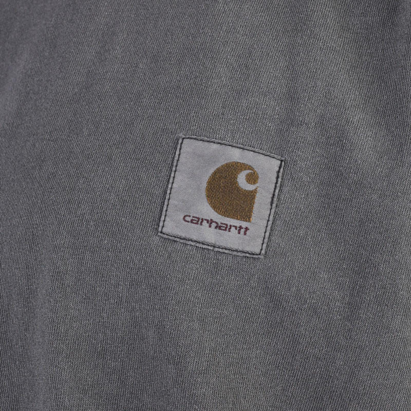 мужская серая футболка Carhartt WIP S/S Nelson T-Shirt I029949-black - цена, описание, фото 2