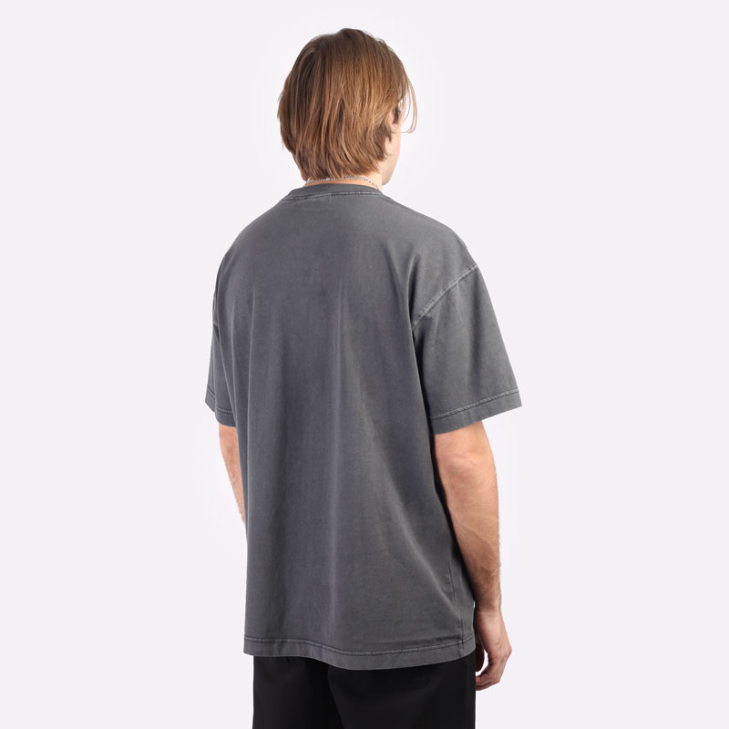 мужская серая футболка Carhartt WIP S/S Nelson T-Shirt I029949-black - цена, описание, фото 4