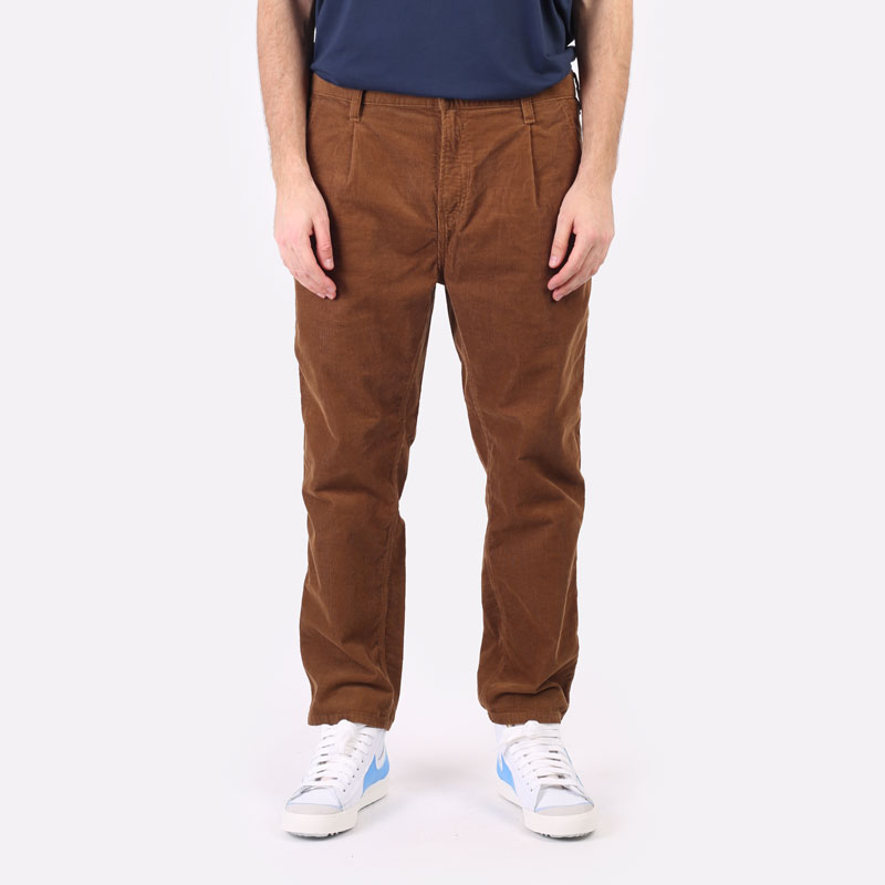 мужские коричневые брюки Carhartt WIP Abbott Pant I029804-hamilton brown - цена, описание, фото 6