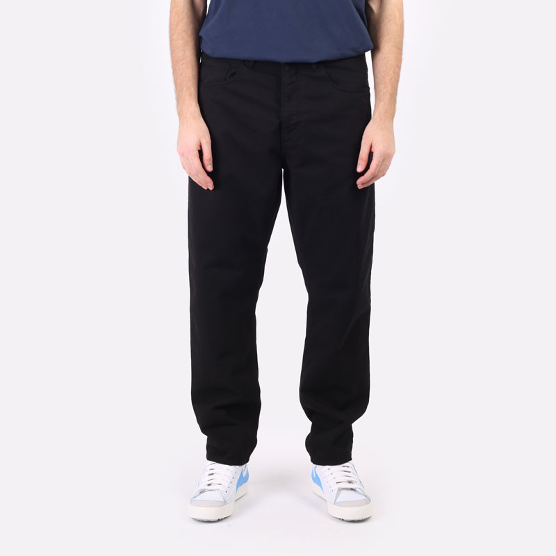 мужские черные брюки Carhartt WIP Newel Pant I026514-black - цена, описание, фото 6