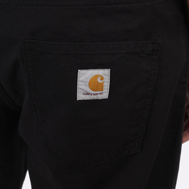 мужские черные брюки Carhartt WIP Newel Pant I026514-black - цена, описание, фото 5
