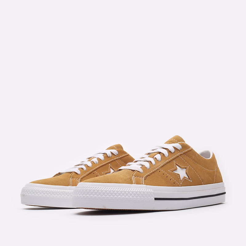 мужские коричневые кеды Converse One Star Pro OX 171979 - цена, описание, фото 4