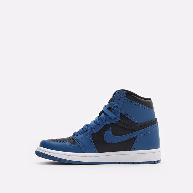 мужские синие кроссовки Jordan 1 High OG 555088-404 - цена, описание, фото 2