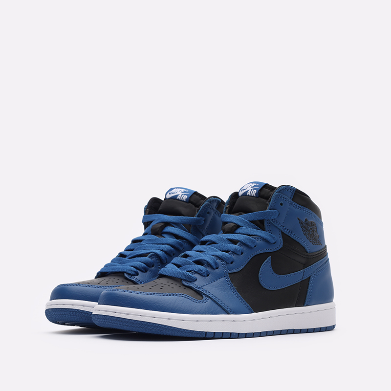мужские синие кроссовки Jordan 1 High OG 555088-404 - цена, описание, фото 4
