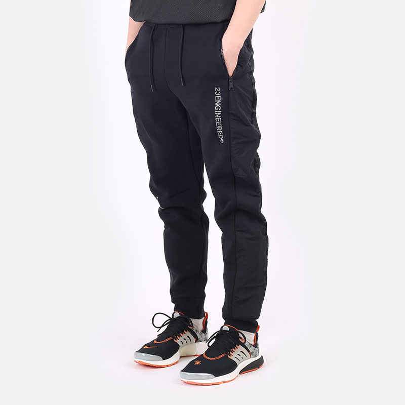 мужские черные брюки Jordan 23 Engineered Fleece Trousers DJ0180-010 - цена, описание, фото 1