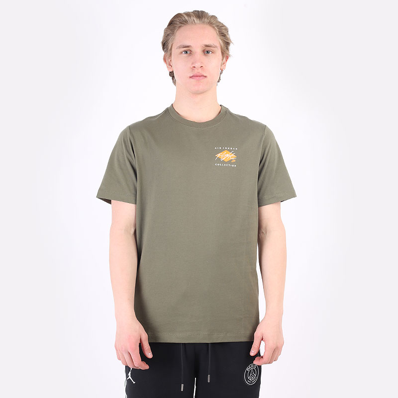 мужская зеленая футболка Jordan Essential Air Crew Tee DH8968-222 - цена, описание, фото 1