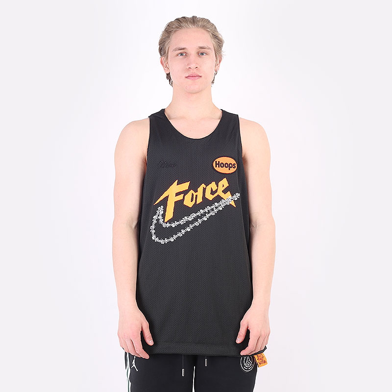 мужская черная майка Nike Dri-FIT Basketball Jersey DH6755-352 - цена, описание, фото 1
