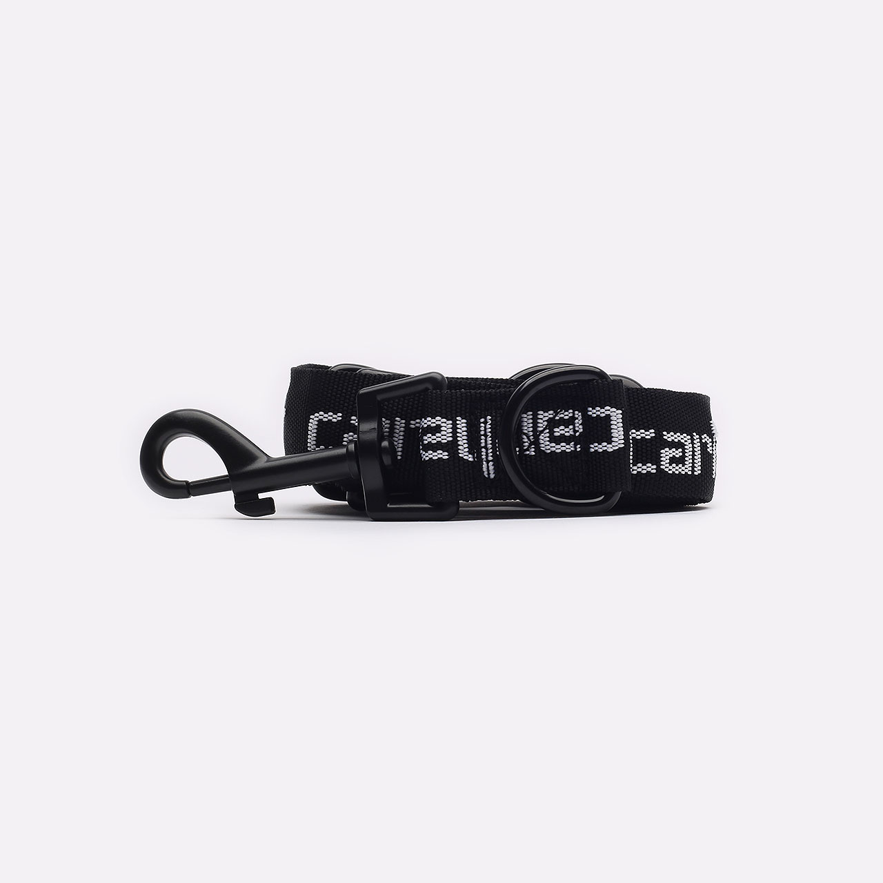  черный ошейник, поводок Carhartt WIP Script Dog Leash&Collar I030251-black/white - цена, описание, фото 2