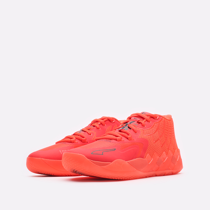мужские оранжевые баскетбольные кроссовки PUMA MB1 37723702 - цена, описание, фото 4