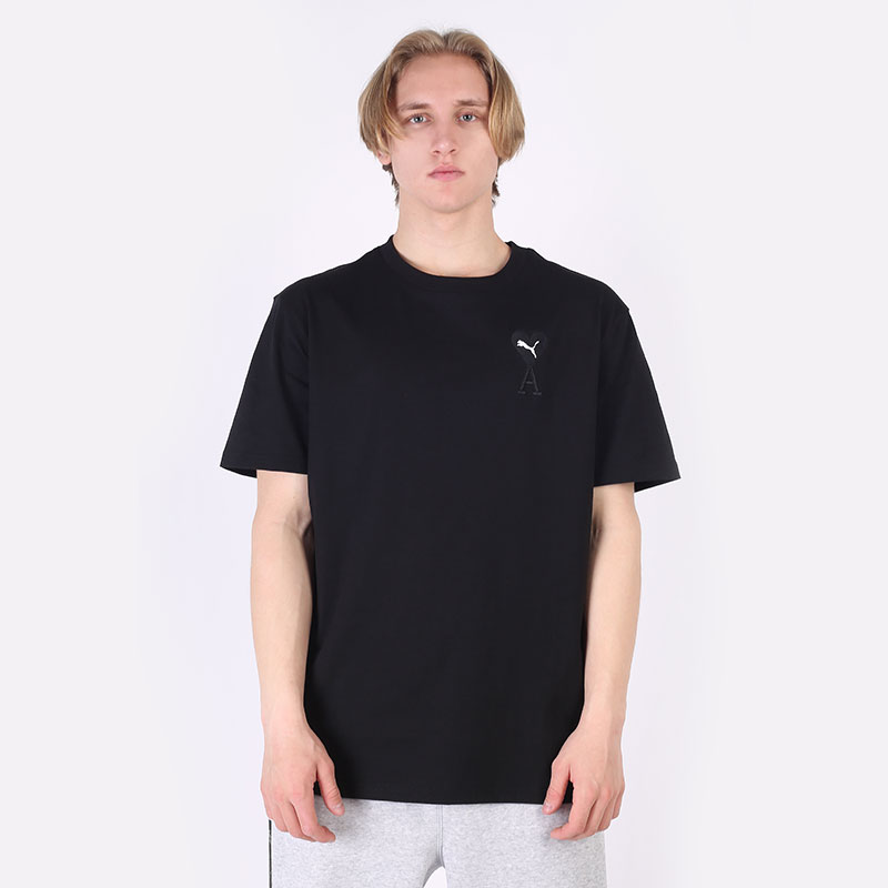мужская черная футболка PUMA x AMI Graphic Tee 53407001 - цена, описание, фото 1
