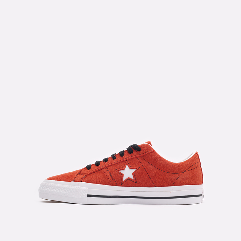 мужские красные кеды Converse One Star Pro OX 172633 - цена, описание, фото 2