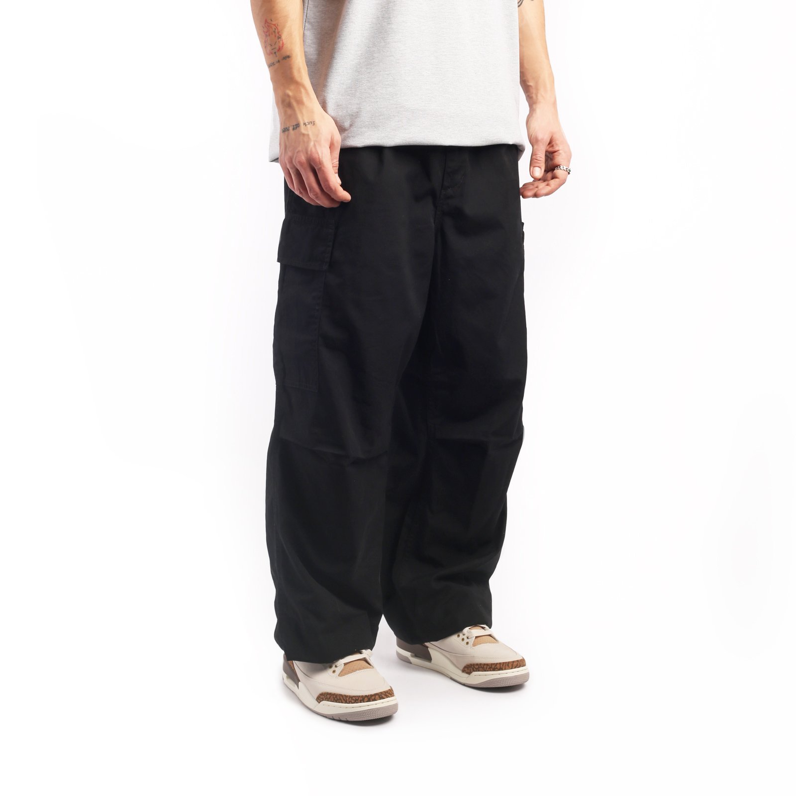 мужские черные брюки Carhartt WIP Cole Cargo Pant I030477-black - цена, описание, фото 3