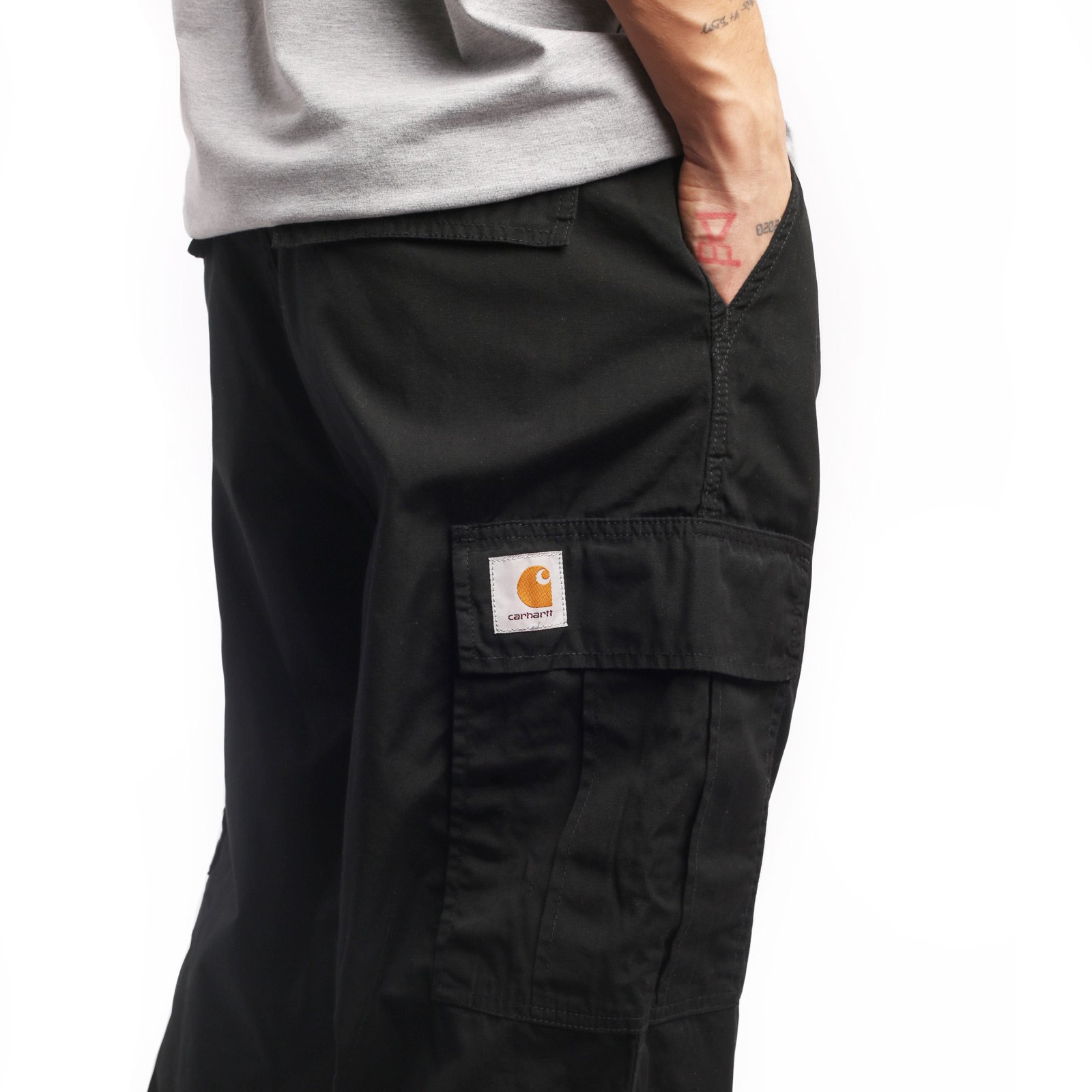 мужские черные брюки Carhartt WIP Cole Cargo Pant I030477-black - цена, описание, фото 4