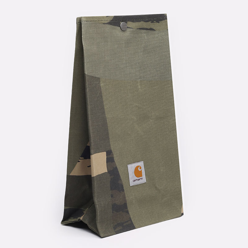  зеленая сумка Carhartt WIP Lunch Bag I029922-camo/mend - цена, описание, фото 1