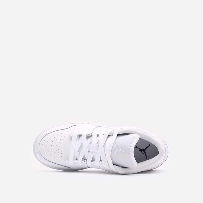 женские белые кроссовки Jordan 1 Low (GS) 553560-130 - цена, описание, фото 6
