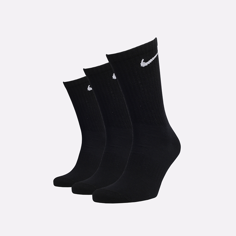 мужские черные носки Nike Everyday Lightweight Crew (3 Pairs) SX7676-010 - цена, описание, фото 1