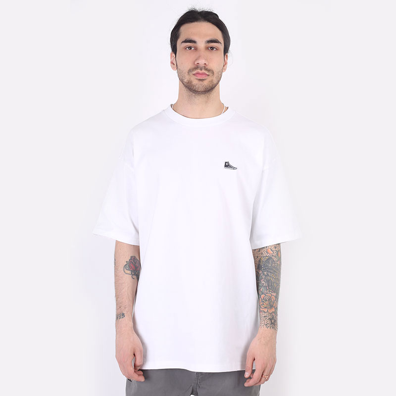 мужская белая футболка Converse Chuck Taylor Tee 10020931102 - цена, описание, фото 1