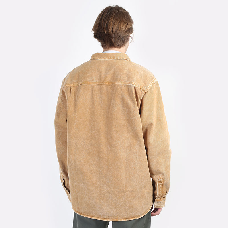 мужская бежевая куртка Carhartt WIP Monterey Shirt Jac I030291-nomad - цена, описание, фото 2