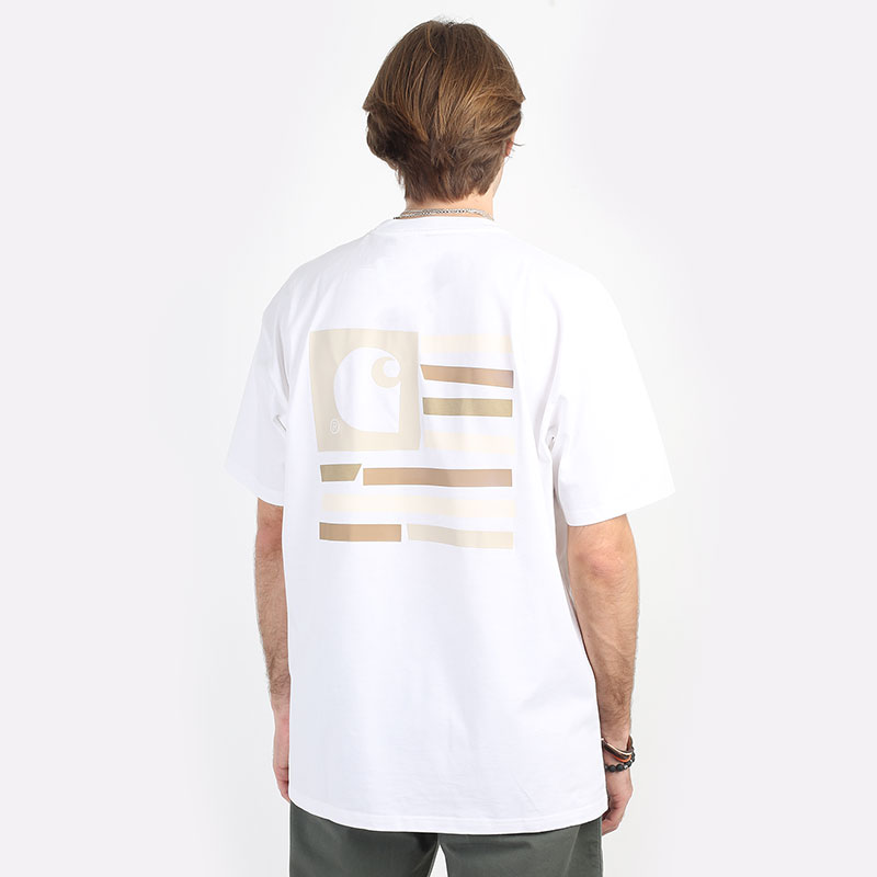 мужская белая футболка Carhartt WIP S/S Medley State T-Shirt I030169-white - цена, описание, фото 2