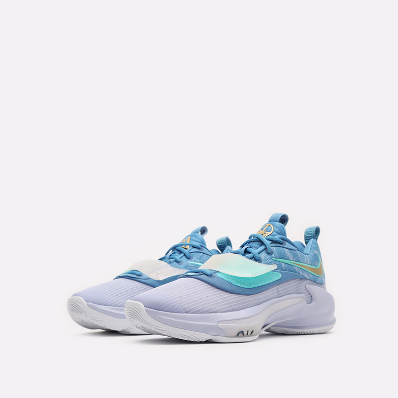 мужские голубые баскетбольные кроссовки Nike Zoom Freak 3 EP DA0695-401 - цена, описание, фото 4