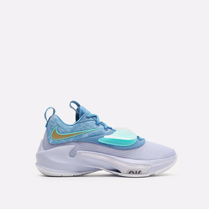 мужские голубые баскетбольные кроссовки Nike Zoom Freak 3 EP DA0695-401 - цена, описание, фото 1