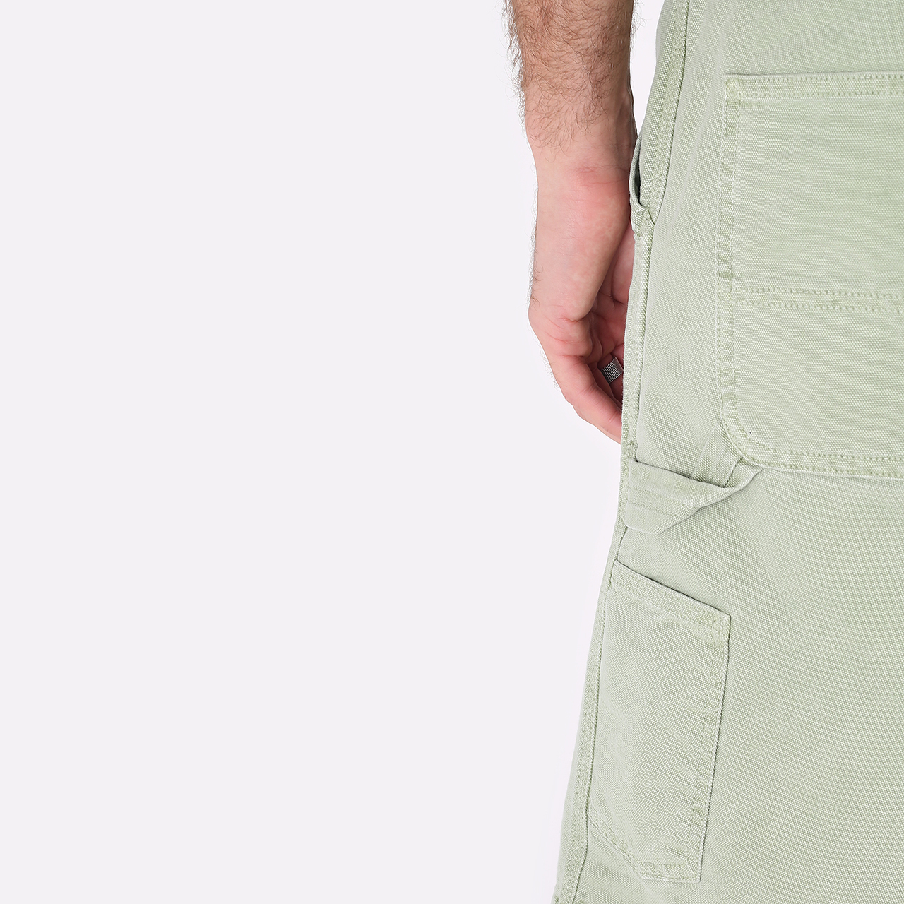 мужские зеленые шорты  Carhartt WIP Single Knee Short I027942-pale spearmint - цена, описание, фото 4