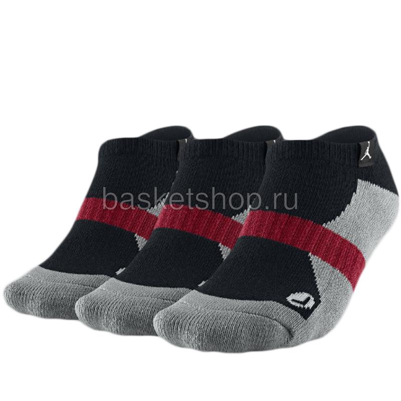 

No-Show Socks (3 пары), Черный;серый;красный