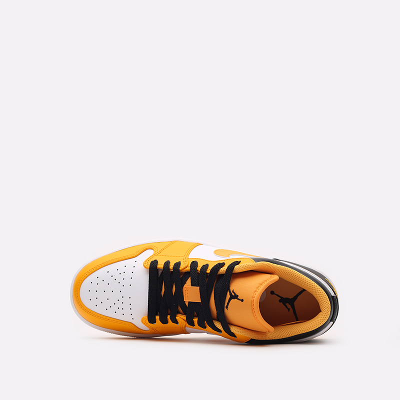 мужские желтые кроссовки Jordan 1 Low 553558-701 - цена, описание, фото 6