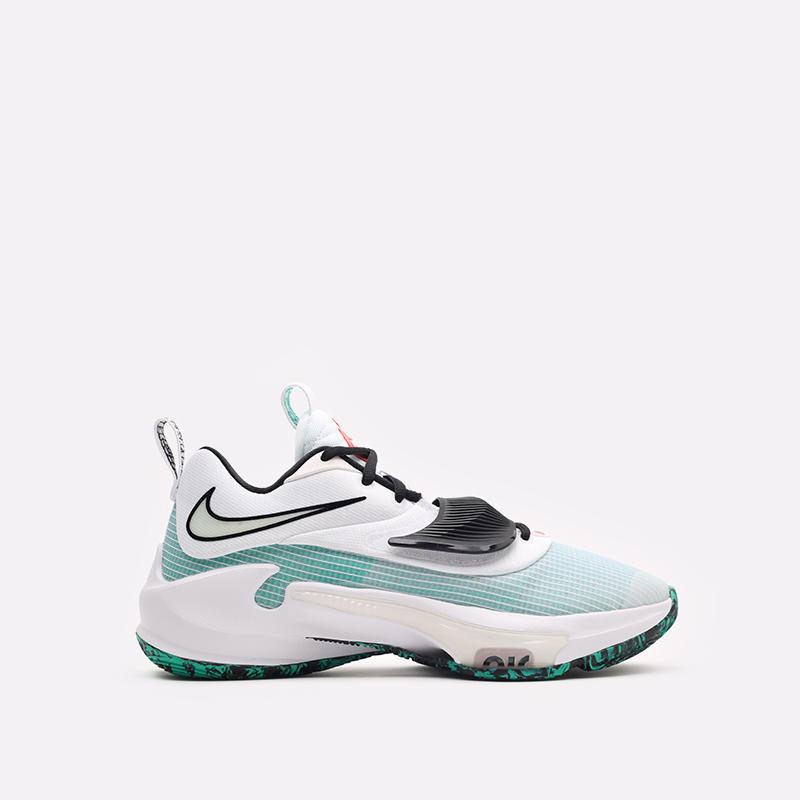мужские белые баскетбольные кроссовки Nike Zoom Freak 3 EP DA0695-101 - цена, описание, фото 1