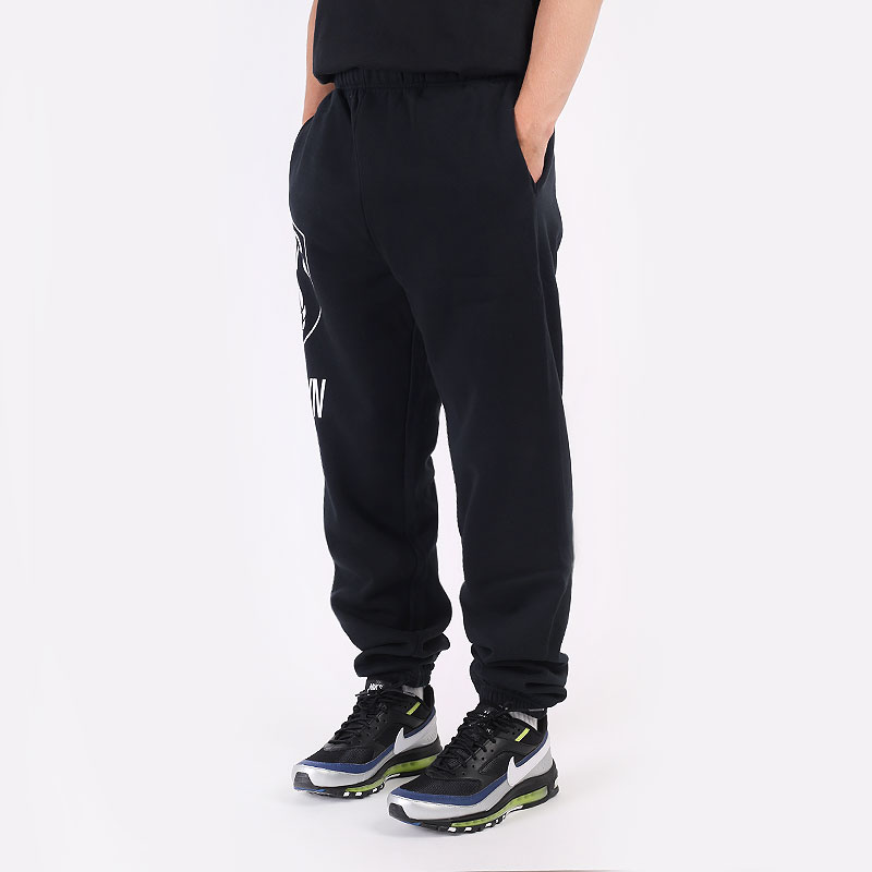 мужские черные брюки Mitchell and ness NBA Brooklyn Nets Pants 507PBRONETBLK - цена, описание, фото 1