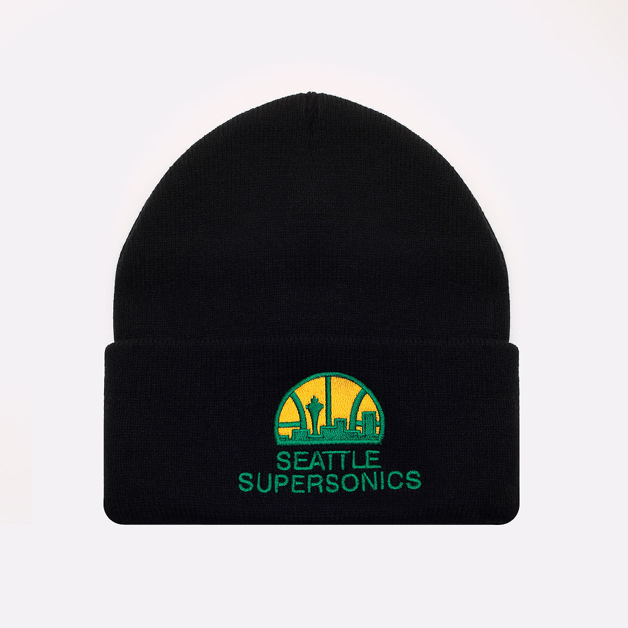  черная шапка Mitchell and ness SEATTLE SUPERSONICS 534SEASUPBLK - цена, описание, фото 1