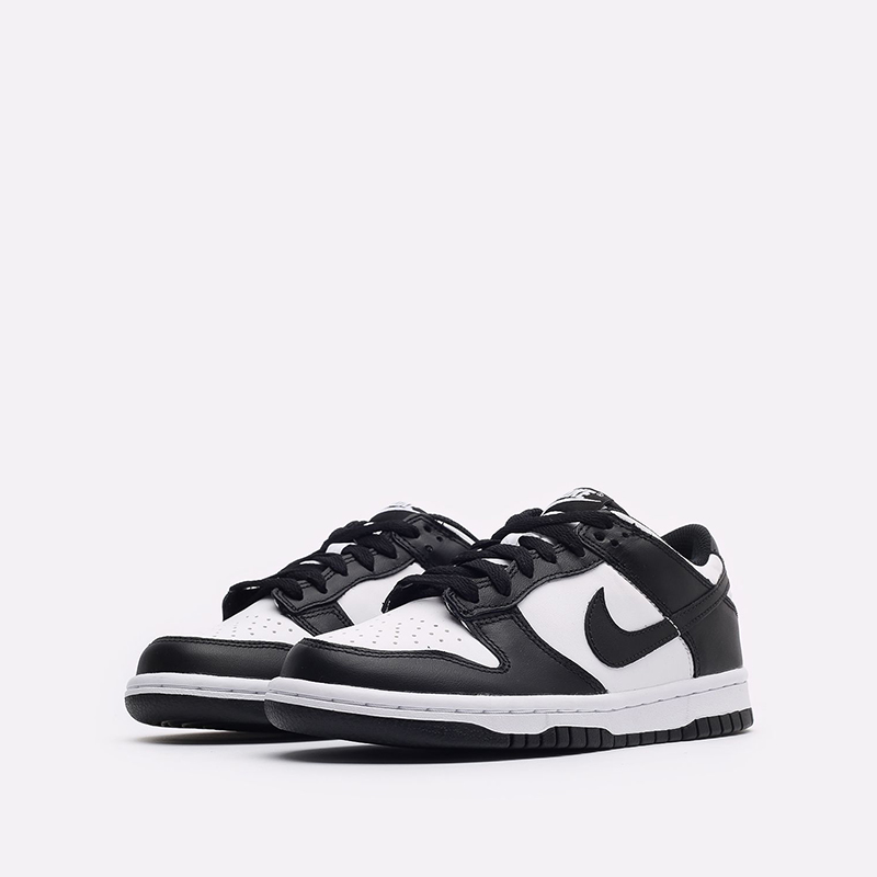 женские черные кроссовки Nike Dunk Low (GS) CW1590-100 - цена, описание, фото 4