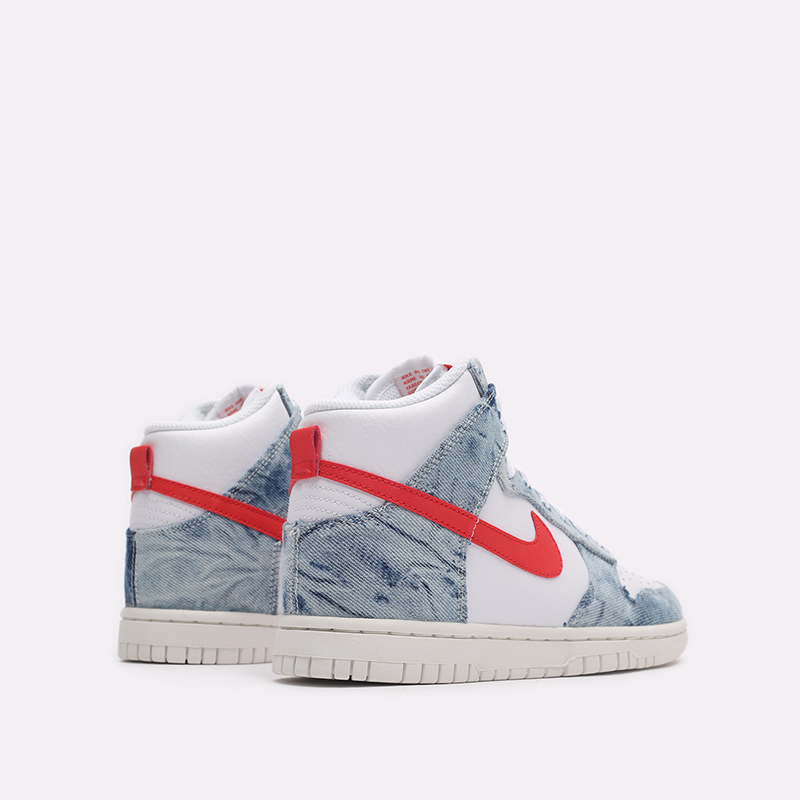 женские белые кроссовки Nike WMNS Dunk High DV2181-900 - цена, описание, фото 3