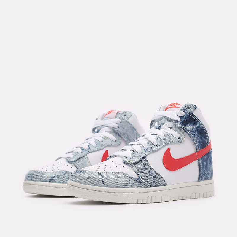 женские белые кроссовки Nike WMNS Dunk High DV2181-900 - цена, описание, фото 4