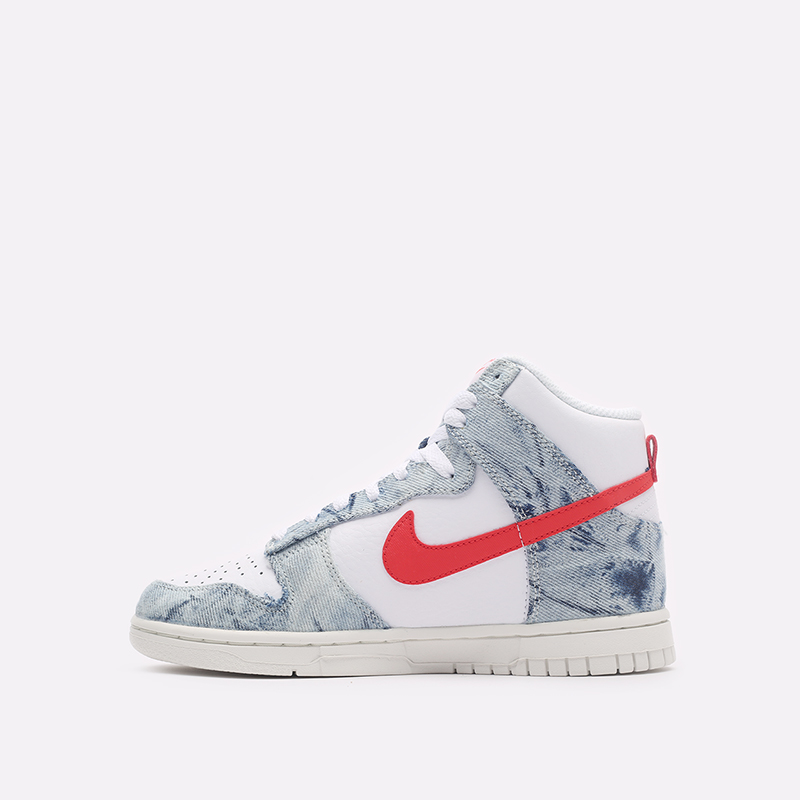 женские белые кроссовки Nike WMNS Dunk High DV2181-900 - цена, описание, фото 2