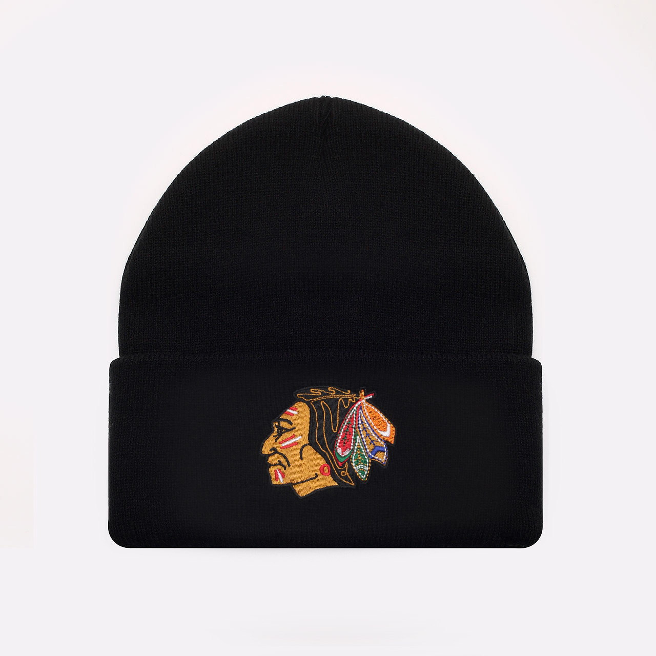 Шапка Mitchell and ness Chicago Blackhawks (EU785-BLACK CHICAGO)  - цена, описание, фото 1