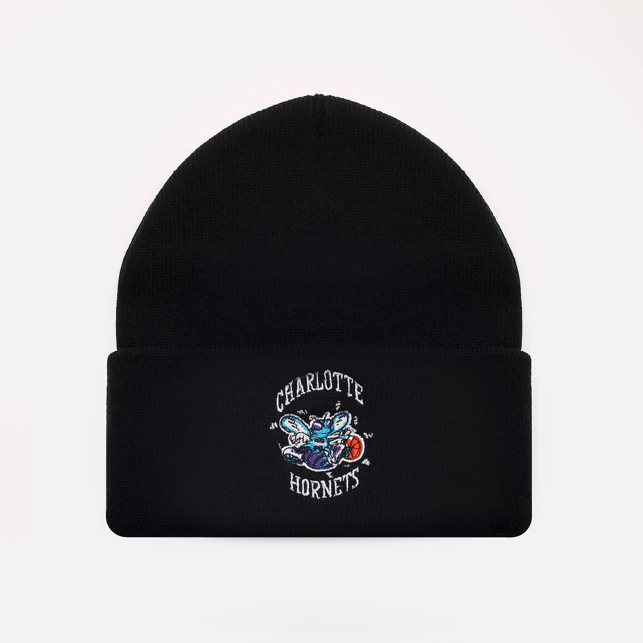  черная шапка Mitchell and ness Charlotte Hornets EU785-BLACK CHARLO - цена, описание, фото 1