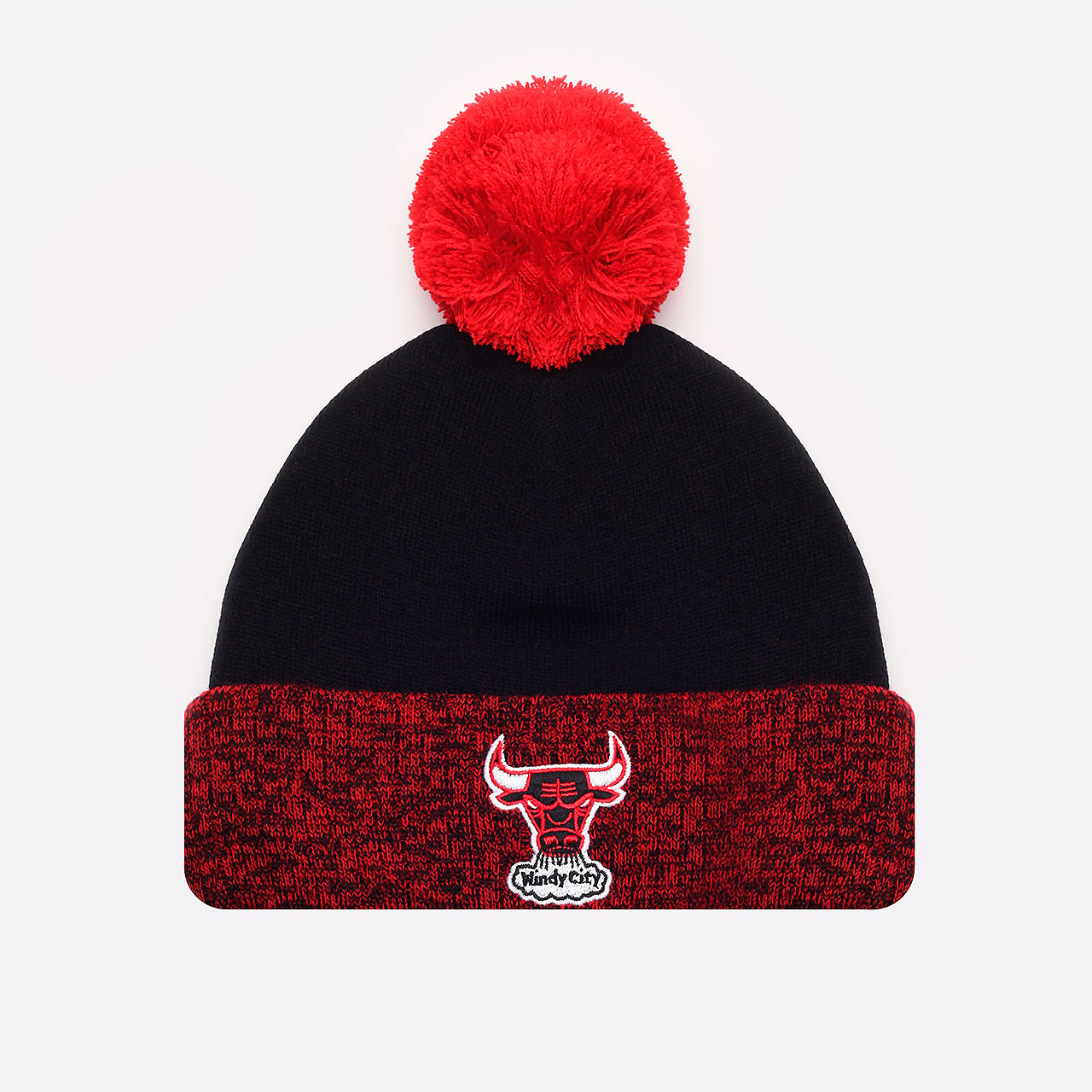  черная шапка Mitchell and ness BULLS HPCK1052-CBUYYPPP - цена, описание, фото 1