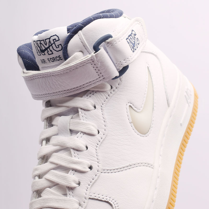 мужские белые кроссовки Nike Air Force 1 Mid QS DH5622-100 - цена, описание, фото 7
