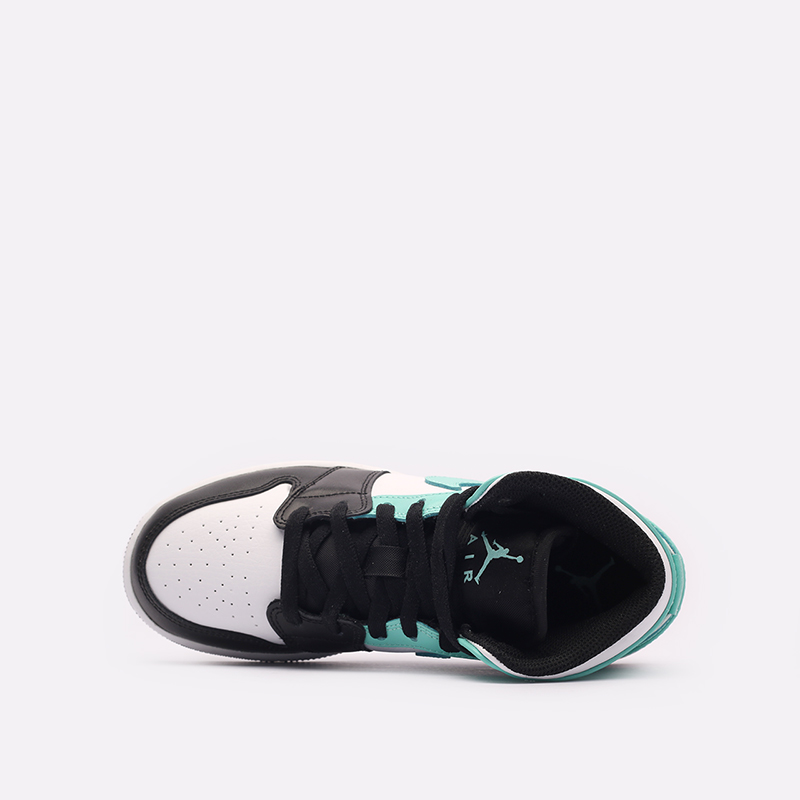 женские черные кроссовки Jordan 1 Mid (GS) 554725-132 - цена, описание, фото 6