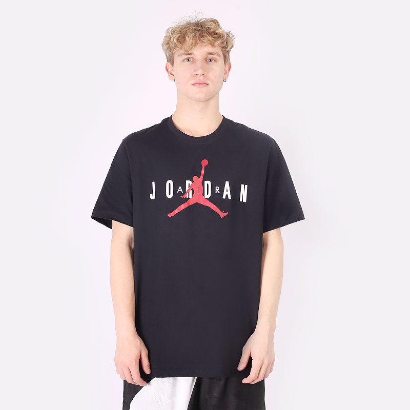 мужская черная футболка Jordan Air Wordmark Tee CK4212-013 - цена, описание, фото 1