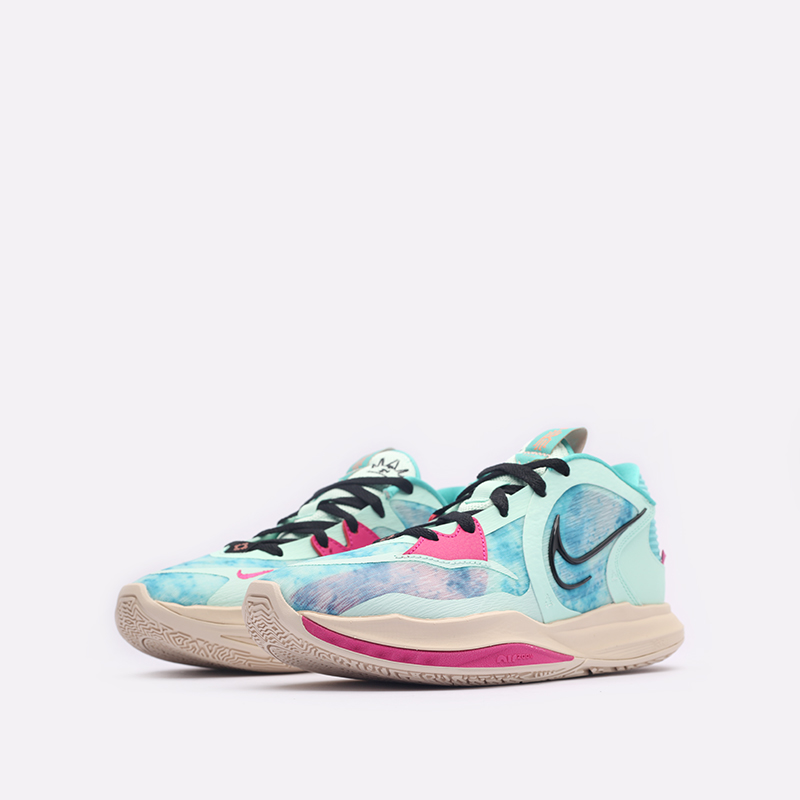 мужские голубые баскетбольные кроссовки Nike Kyrie Low 5 Community EP DV2530-900 - цена, описание, фото 4