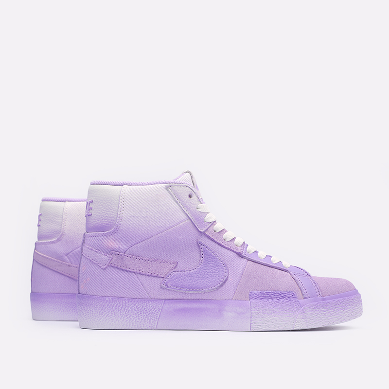 мужские фиолетовые кроссовки Nike Zoom Blazer Mid PRM DR9087-555 - цена, описание, фото 1