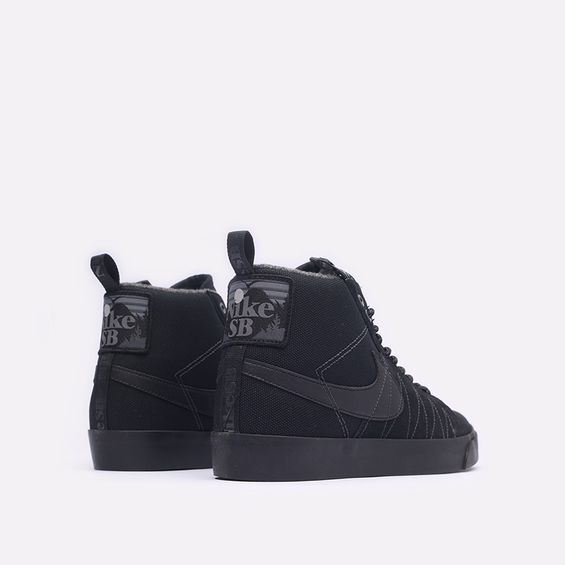 мужские черные кроссовки Nike Zoom Blazer Mid PRM DC8903-002 - цена, описание, фото 3