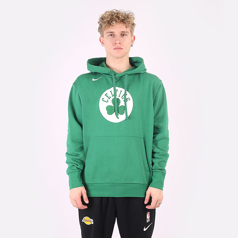 мужская зеленая толстовка Nike Boston Celtics NBA Fleece Pullover Hoodie DN8623-312 - цена, описание, фото 1
