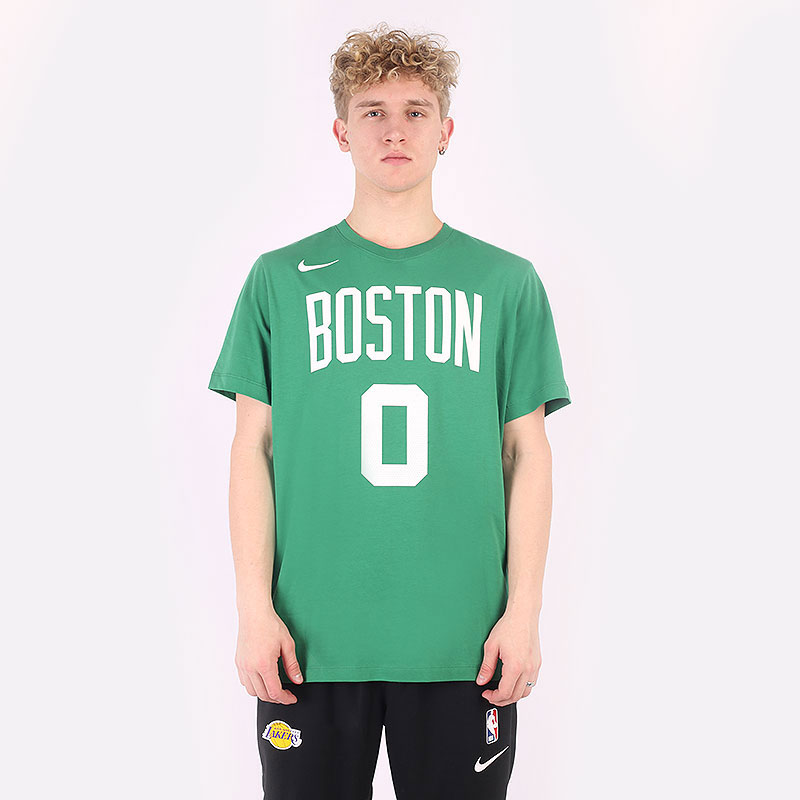 мужская зеленая футболка Nike Boston Celtics NBA T-Shirt DR6364-320 - цена, описание, фото 1